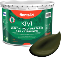 Краска Finntella Kivi Kombu / F-11-1-3-FL020 (2.7л, буро-зеленый) - 