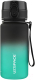 Бутылка для воды UZSpace Colorful Frosted / 3034 (350мл, черный/зеленый) - 