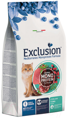 Сухой корм для кошек Exclusion Monoprotein Sterilized Tuna / NGCST12 (12кг)