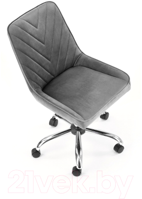 Кресло офисное Halmar Rico (серый/хром)