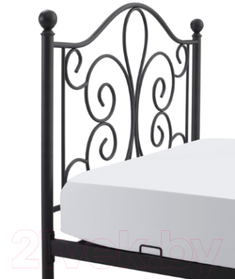 Односпальная кровать Halmar Panama 90x200 (черный)