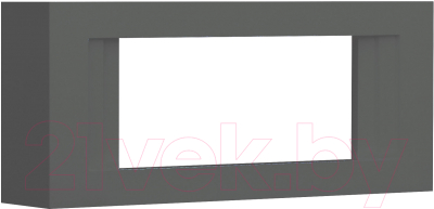 Портал для камина Смолком Line V42 (серый графит)