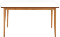 Обеденный стол Halmar Bradley раскладной 140-185x80x75 (белый матовый/дуб лефкас) - 