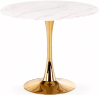 Обеденный стол Halmar Casemiro (белый мрамор/золото) - 