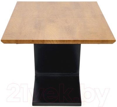 Обеденный стол Halmar Ferguson раскладной 160-220x90x75 (дуб натуральный/черный)
