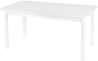 Обеденный стол Halmar Florian раскладной 160-228x90x78 (белый/белый) - 