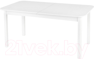 Обеденный стол Halmar Florian раскладной 160-228x90x78 (белый/белый)
