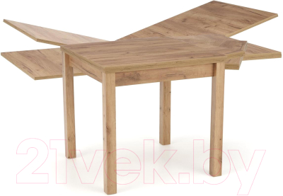 Обеденный стол Halmar Gracjan раскладной 80-160x80x76 (дуб крафт)