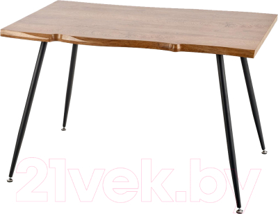 Обеденный стол Halmar Larson 120x80x77 (дуб натуральный/черный)