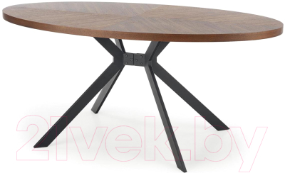 Обеденный стол Halmar Locarno 170x90x75 (ореховый/черный)