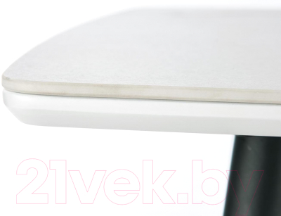 Обеденный стол Halmar Marco 120x70x75 (белый мрамор/черный)