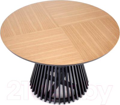 Обеденный стол Halmar Miyaki 120x77 (дуб натуральный/черный)