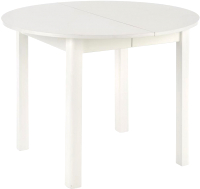 Обеденный стол Halmar Ringo раскладной 102-142x102x76 (белый/белый) - 
