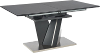 Обеденный стол Halmar Salvador раскладной 160-200x90x77 (темно-серый) - 