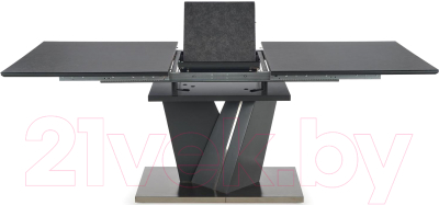 Обеденный стол Halmar Salvador раскладной 160-200x90x77 (темно-серый)