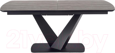 Обеденный стол Halmar Vinston раскладной 180-230x95x76 (темно-серый/черный)