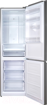 Холодильник с морозильником Weissgauff WRK 2000 WGNF DC Inverter