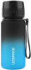 Бутылка для воды UZSpace Colorful Frosted / 3034 (350мл, черный/синий) - 