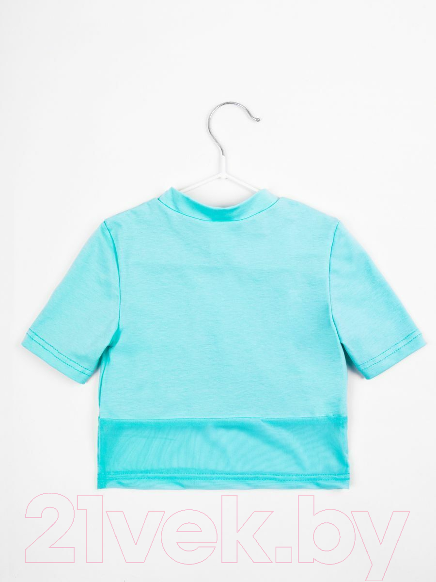 Футболка детская Amarobaby Best / AB-OD22-B2701/18-134 (бирюзовый, р.134) — фото 2