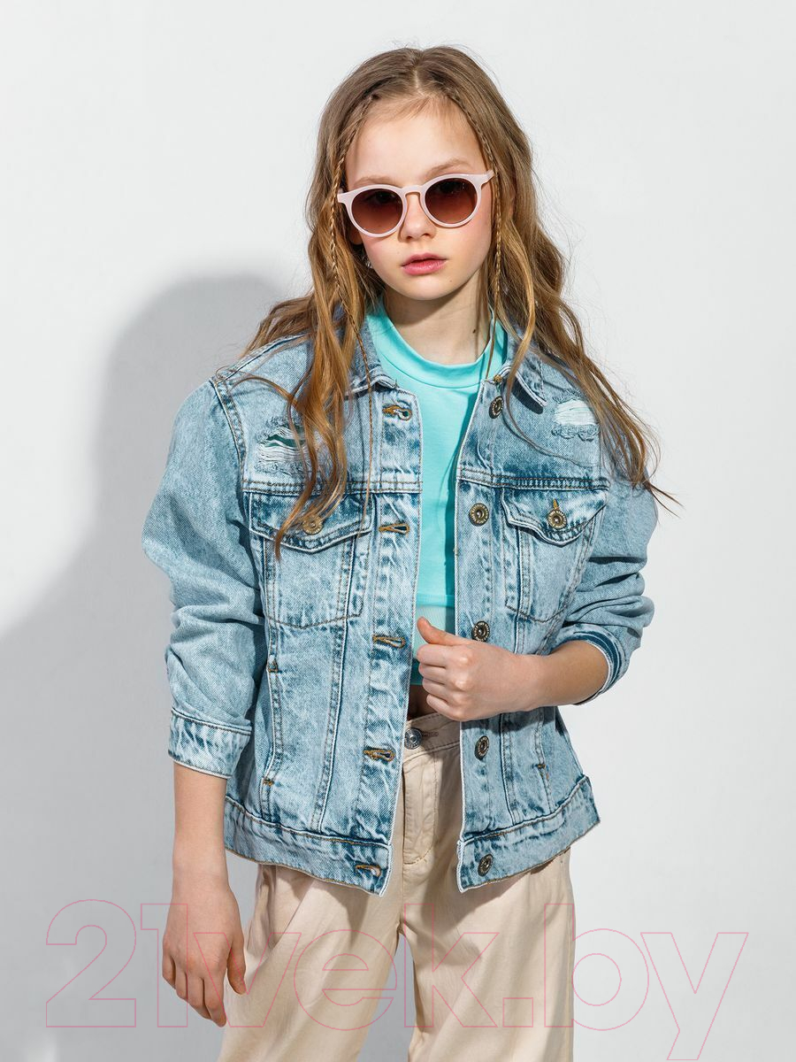 Футболка детская Amarobaby Best / AB-OD22-B2701/18-134 (бирюзовый, р.134) — фото 6