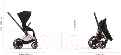 Детская прогулочная коляска Cybex E-Priam IV (FE JS Wings)