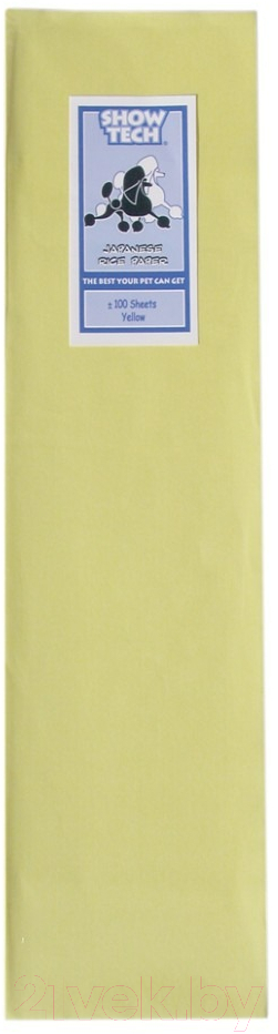 Набор бумаги для папильоток Show Tech Rice Paper Yellow / 65STE002