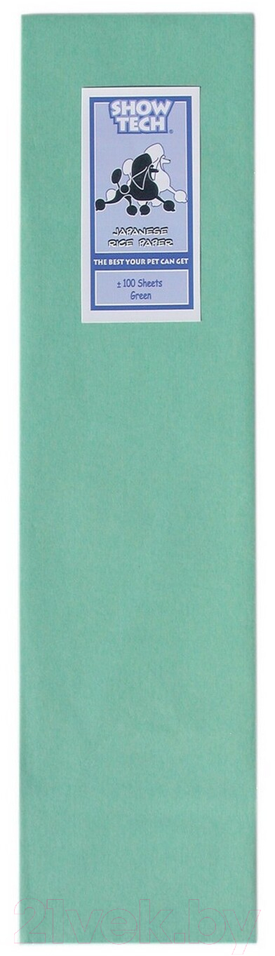 Набор бумаги для папильоток Show Tech Rice Paper Green / 65STE005