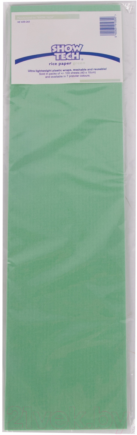 Набор бумаги для папильоток Show Tech Rice Paper Green / 65STE005
