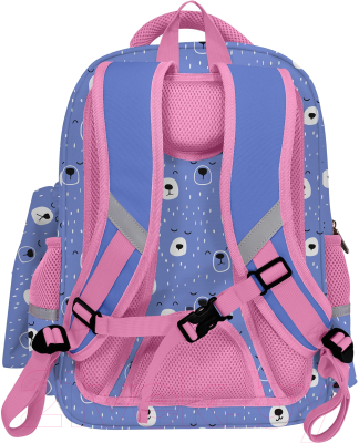Школьный рюкзак Schoolformat Soft 2 + Little Face / РЮКМ2П-ЛТФ (фиолетовый)