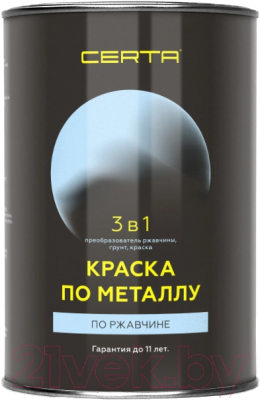 Certa По металлу 3в1 (4кг, черный) Краска купить в Минске, Гомеле ...