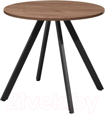 Обеденный стол Millwood Олесунн D800 (дуб табачный Craft/металл черный)