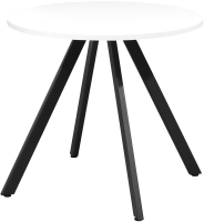 Обеденный стол Millwood Олесунн D800 (белый/металл черный) - 