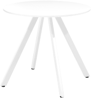 Обеденный стол Millwood Олесунн D800 18мм (белый/металл белый) - 
