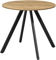Обеденный стол Millwood Олесунн D800 18мм (дуб золотой Craft/металл черный) - 