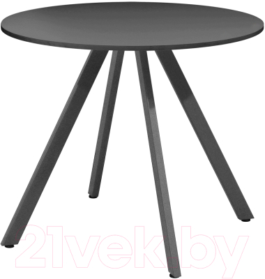 Обеденный стол Millwood Олесунн D800 18мм (антрацит/металл графит)