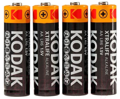 Комплект батареек Kodak XtraLife Alkaline AA LR6 4S (4шт)