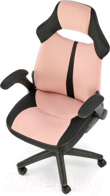 Кресло офисное Halmar Bloom (розовый/черный)