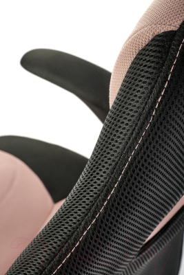 Кресло офисное Halmar Bloom (розовый/черный)