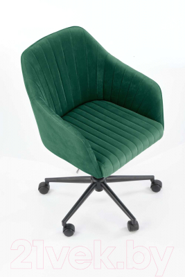 Кресло офисное Halmar Fresco (темно-зеленый/черный)