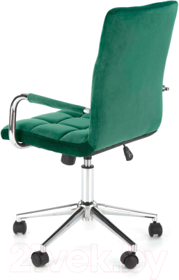 Кресло офисное Halmar Gonzo 4 (темно-зеленый/хром)