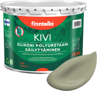 Краска Finntella Kivi Khaki / F-11-1-3-FL022 (2.7л, серо-зеленый) - 