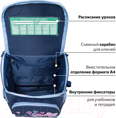 Школьный рюкзак Пифагор Basic. Little Friend / 270684