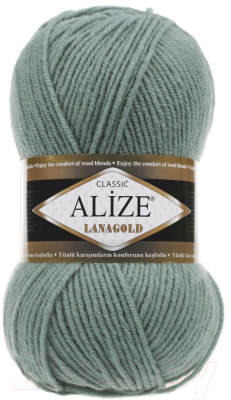 Набор пряжи для вязания Alize Lanagold 49% шерсть, 51% акрил / 386 (240м, лазурный, 5 мотков)