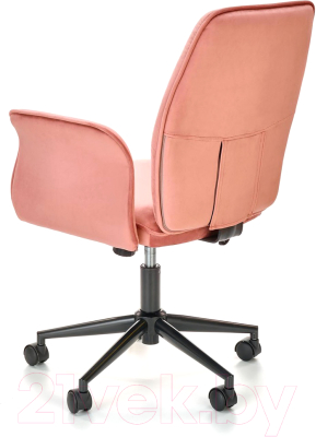Кресло офисное Halmar Tulip (розовый/черный)