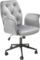 Кресло офисное Halmar Tulip (серый/черный) - 