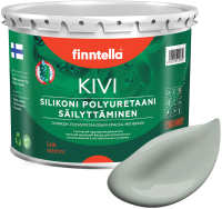 Краска Finntella Kivi Poly / F-11-1-3-FL053 (2.7л, серо-зеленый) - 