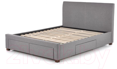 Двуспальная кровать Halmar Modena 180x200 (серый)