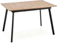 Обеденный стол Halmar Albon 120-160x80x76 (дуб сонома серый/черный) - 