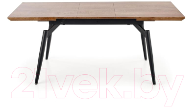 Обеденный стол Halmar Cambell 140-180x80x74 (дуб натуральный/черный)