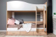 Двухъярусная кровать детская Doma Mamamia КР-05 80x200 с ящиками (дуб сонома/белый) - 